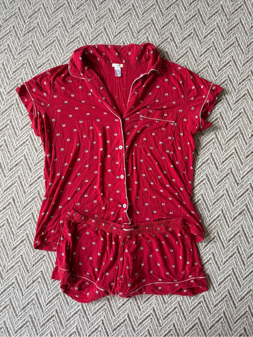 Eberjey Gisele Shortie Holiday PJ Set
